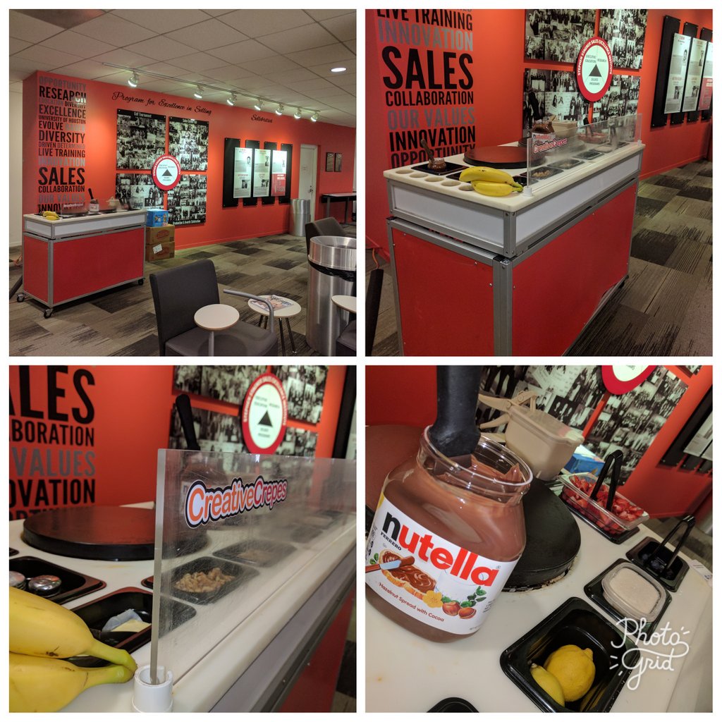 CreativeCrepes's tweet image. Serving crepes at the Stephen Stagner Sales Excellence Institute....