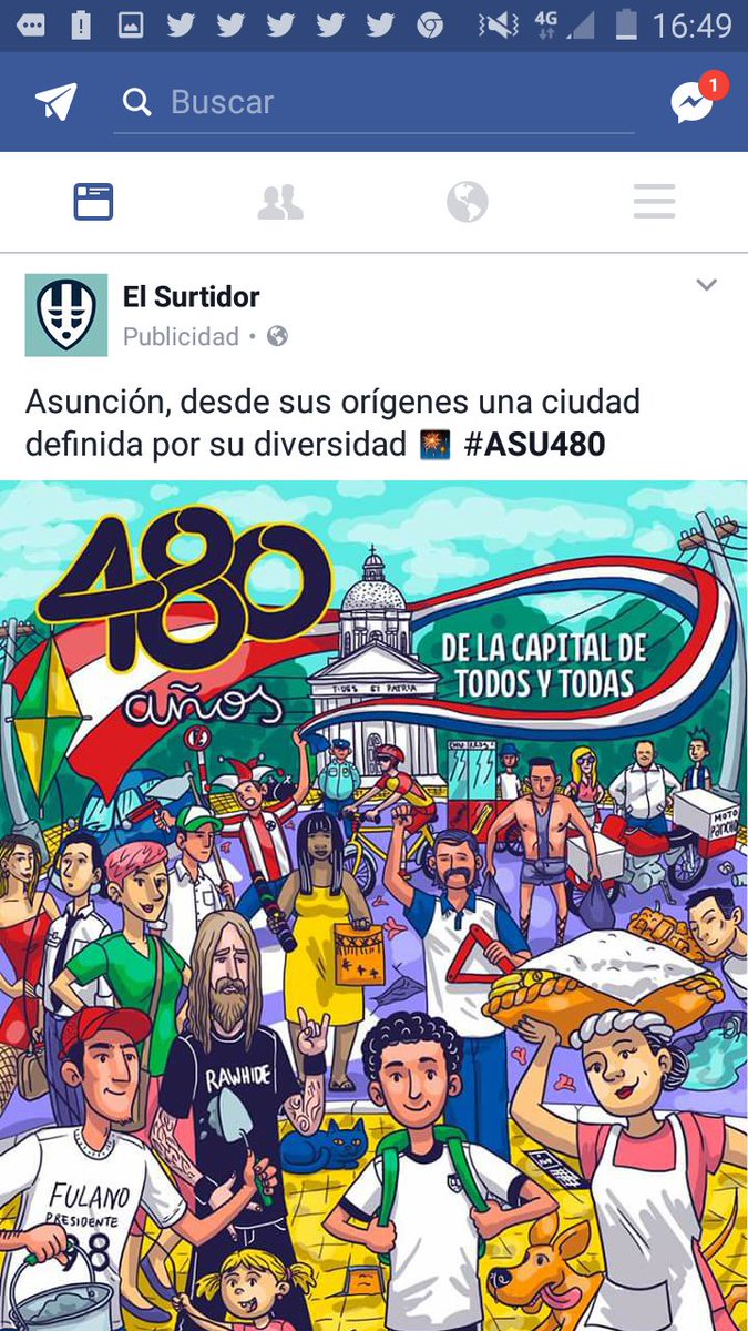 vanev87's tweet photo. Como te das cuenta que una pagina es pagada y por que grupo?
@elsurti Ayer pagaba por publicidad del #Asu480 promocionando a @AsuncionMuni https://t.co/3WrUaLWjiy