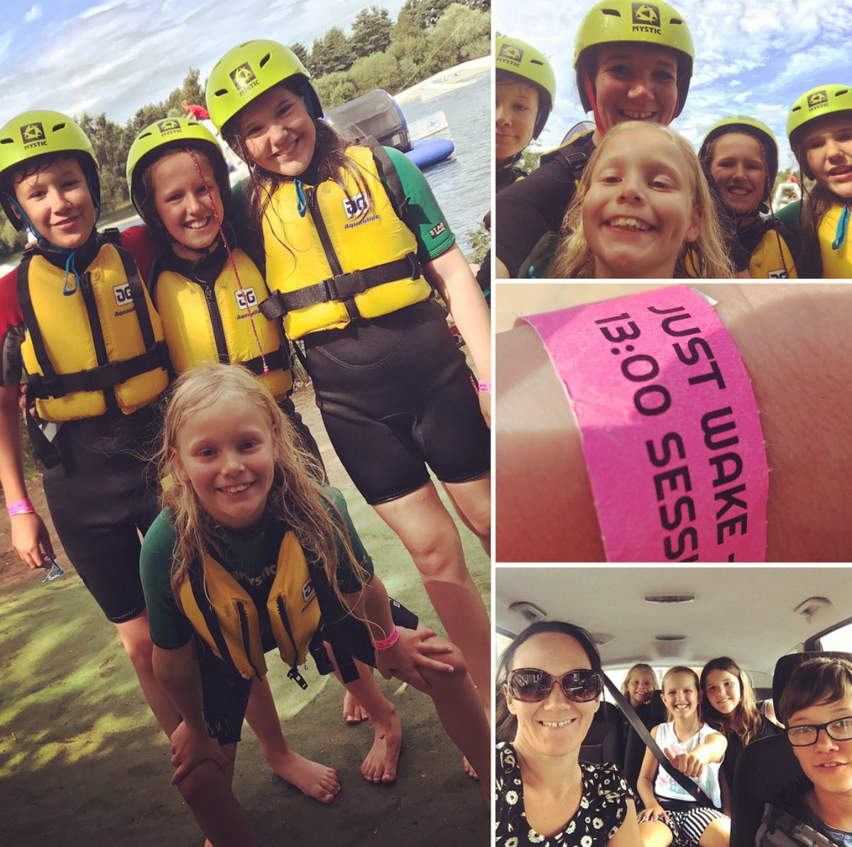 Mel_Standbrook's tweet photo. Fab afternoon @JustWake1 #Tattershall although how I managed to keep my top half dry I will never know 😂😳💦 #veryslippy #loadsoffun #aquapark https://t.co/ZuXOCGJV0N