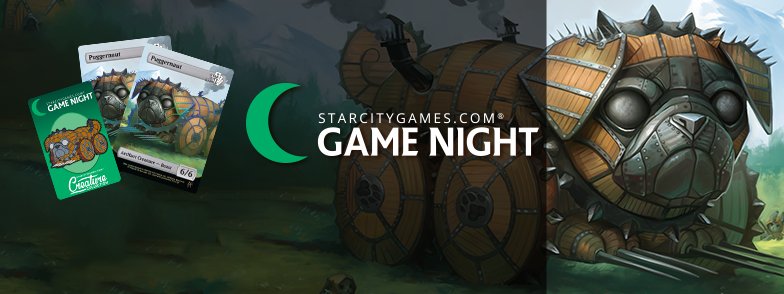 ComicTown's tweet photo. We will be drafting for tonight's @StarCityGames #SCGGameNight! Event details. See you at 7 PM. #Puggernaut https://t.co/ybLRRg7YEE https://t.co/KtZQy0N2D3