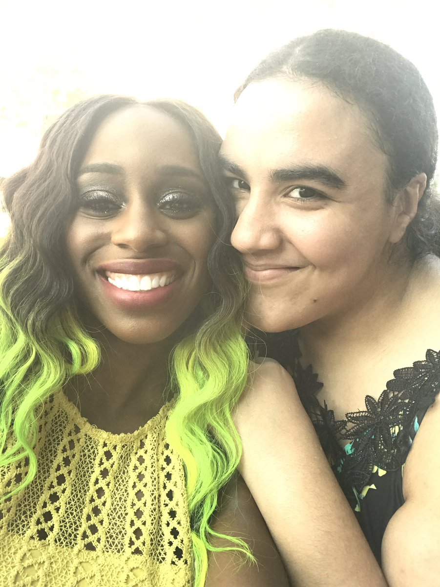 MelAmbReigns827's tweet photo. Thank you so much my love ❤️ You are freaking amazing 😘 See you Tuesday babe love you forever 😍 @NaomiWWE https://t.co/lCEcHrrqo3