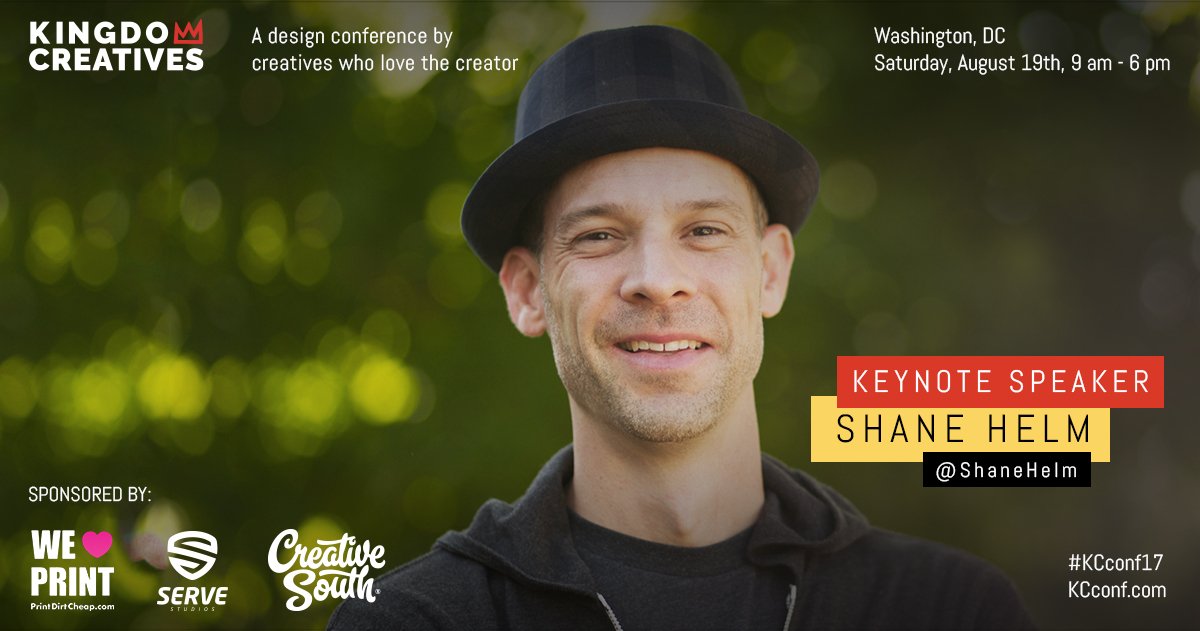 Kingdom Creatives (@kcconf) on Twitter photo <a href="/kcconf/">Kingdom Creatives</a> is only 3 days away. Don't miss <a href="/ShaneHelm/">Shane Helm</a> <a href="/ebenezers/">Ebenezers</a> #acreativedc #kcconf17 #DC #Design - tickets at bit.ly/2vJRp9P <a href="/kcconf/">Kingdom Creatives</a> is only 3 days away. Don't miss <a href="/ShaneHelm/">Shane Helm</a> <a href="/ebenezers/">Ebenezers</a> #acreativedc #kcconf17 #DC #Design - tickets at bit.ly/2vJRp9P