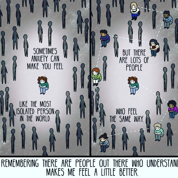 PookyH's tweet photo. You're not alone

#Anxiety #MentalHealth https://t.co/RbM9Ga45Tq