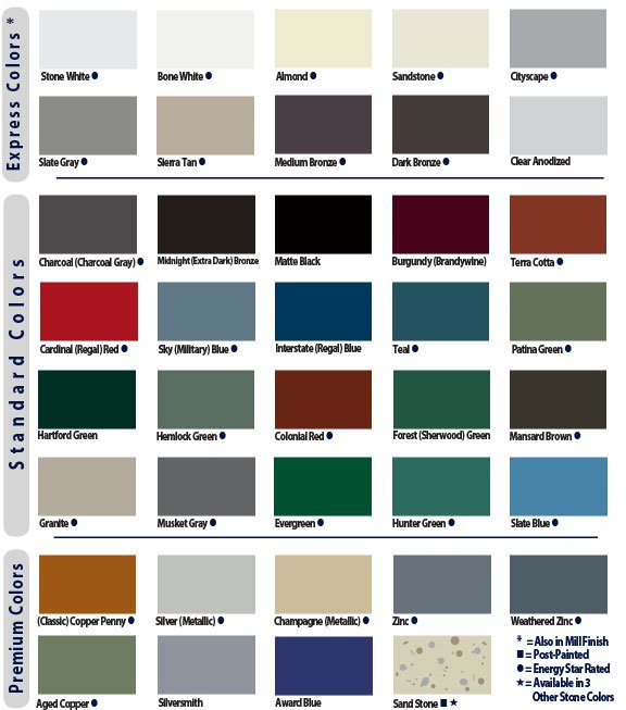 Metal Era Color Chart