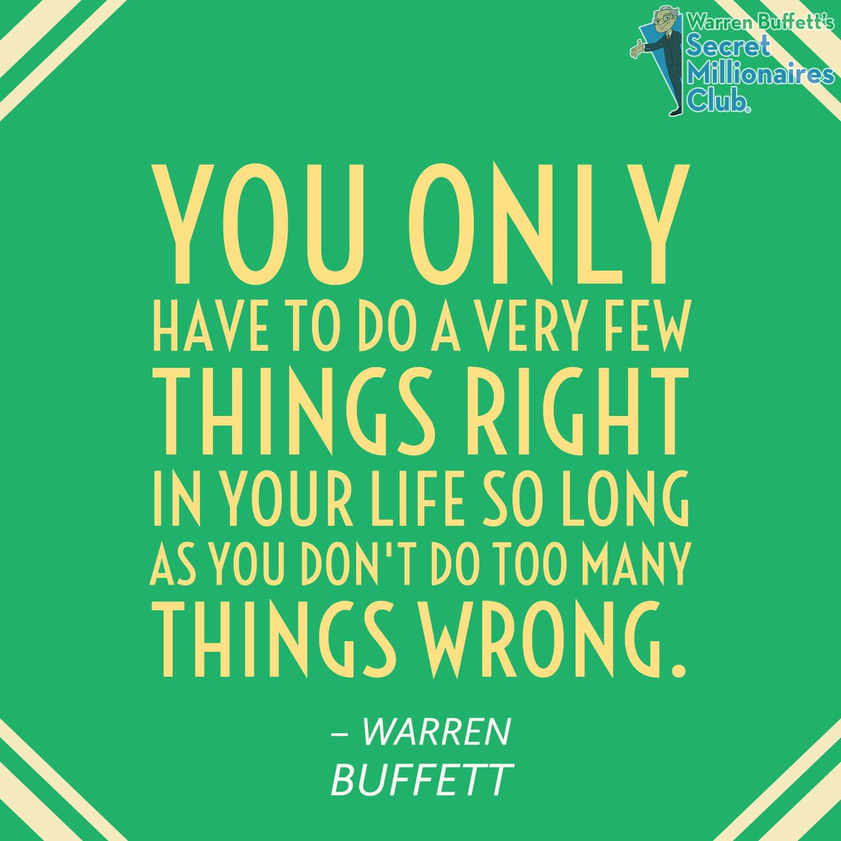 TeachSMC's tweet photo. Great words from the man, #WarrenBuffett! Get more #wednesdaywisdom in #TeachSMC on the Kid Genius Channel! https://t.co/RXBs3eic1h