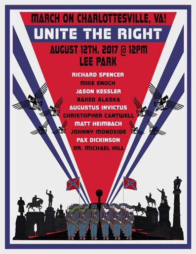 Image result for charlottesville unite the right poster