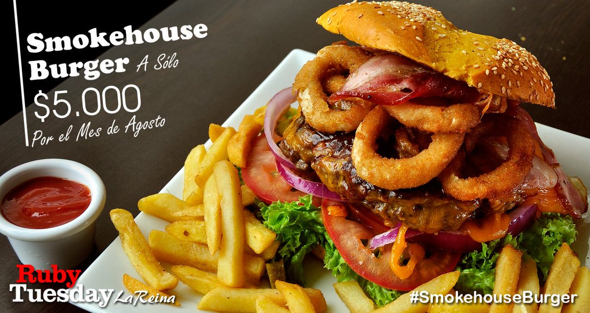 RubyLaReina's tweet photo. Que rica tarde para que vengas a probar nuestra sabrosa #SmokehouseBurger en #RubyTuesdayLaReina no esperes a que te lo cuenten y vente !! https://t.co/wFcZpTChuB