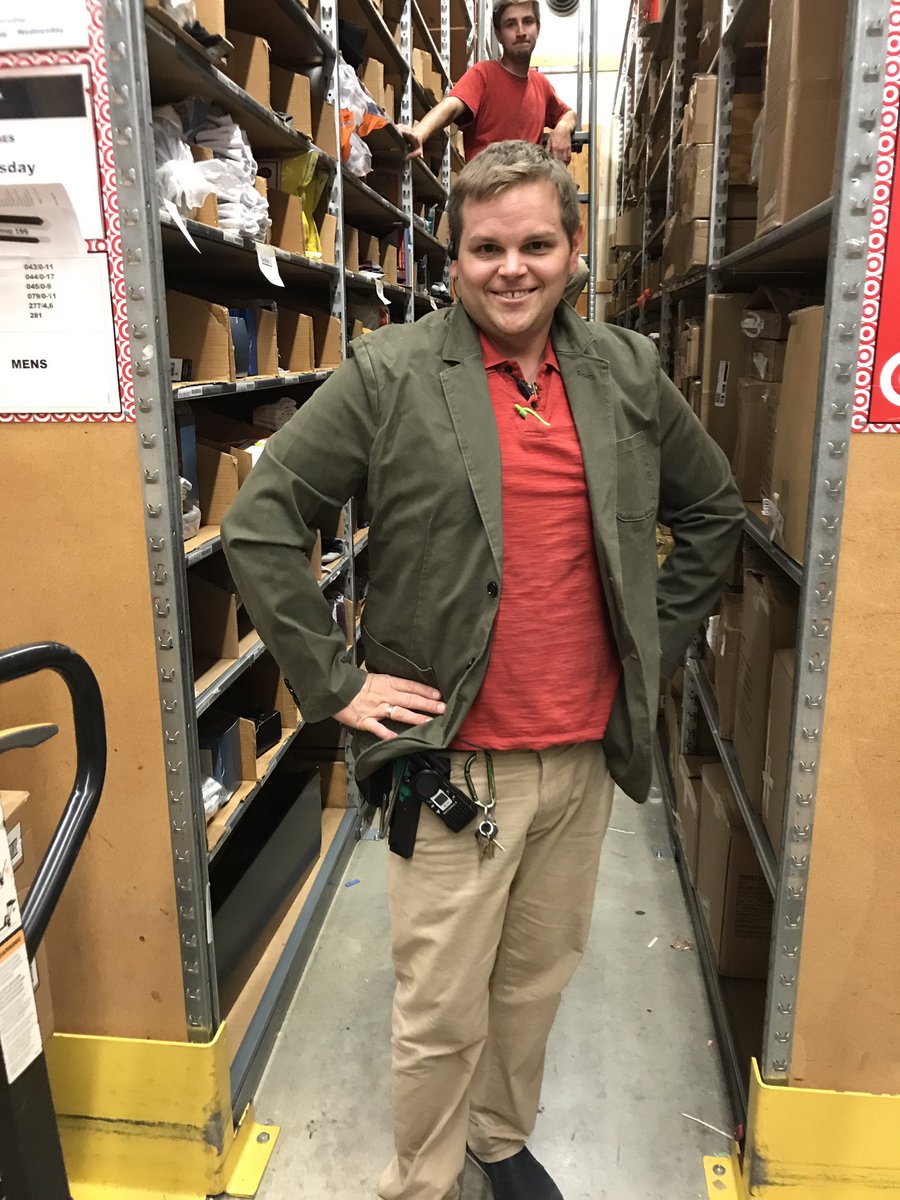 ETL @cjacobson81 looking snazzy in our new, soon to be men's line Goodfellow &amp; Co.