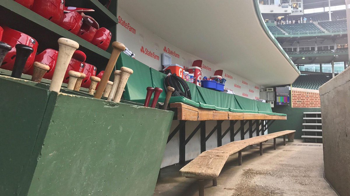 Cincinnati Reds on Twitter "Inside the timeless Wrigley dugout.…