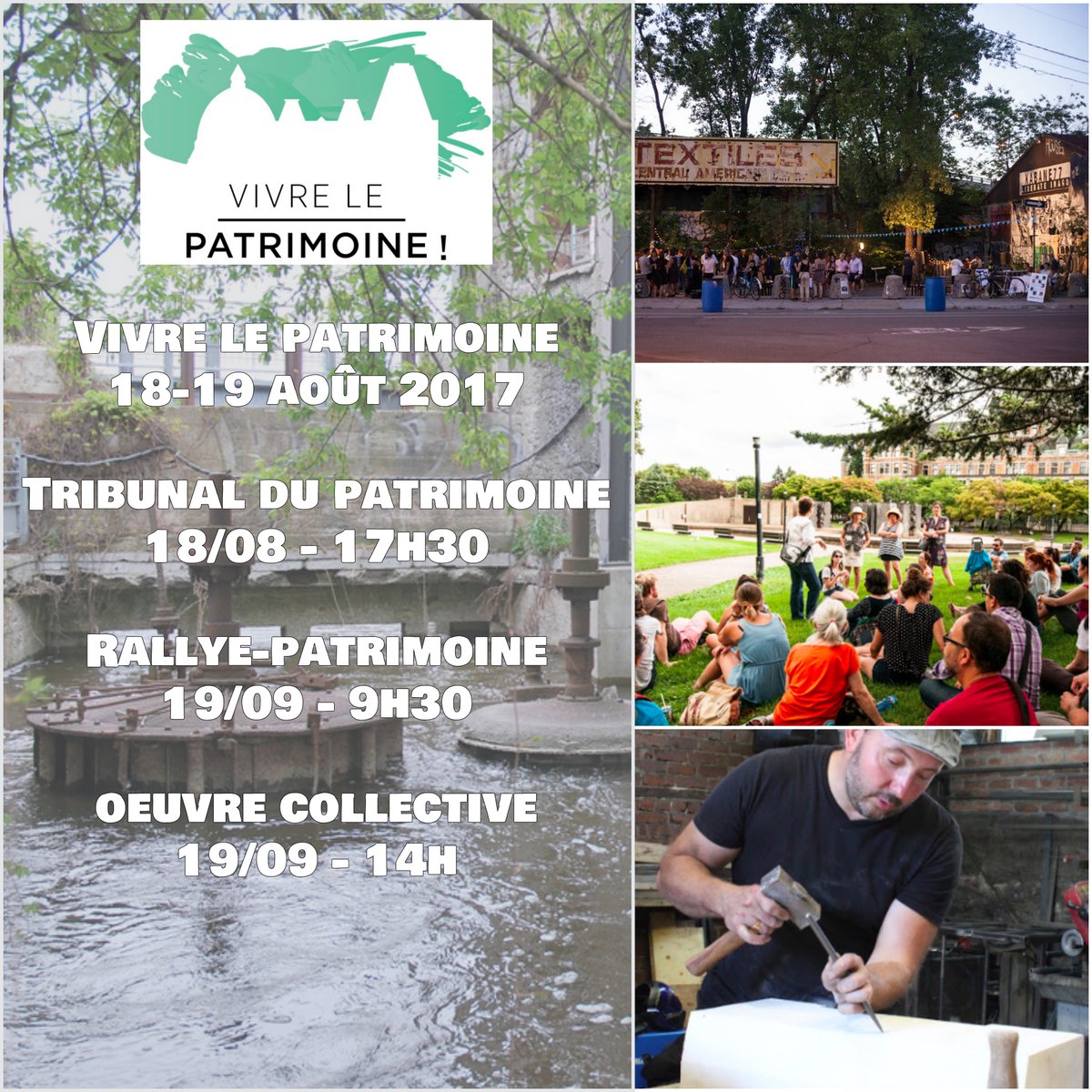 J-2! Nous avons hâte de vous voir vendredi! #Vivrelepatrimoine #Montreal