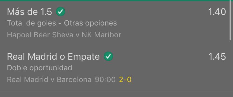 MasterFunbet's tweet photo. Pick ✅
Funbet ❌ por un fallo en cada una, es una lastima pero el futbol a veces es asi, seguimos cn el trabajo duro 💪🏽💪🏽💪🏽💪🏽 https://t.co/OJPdbgISp4