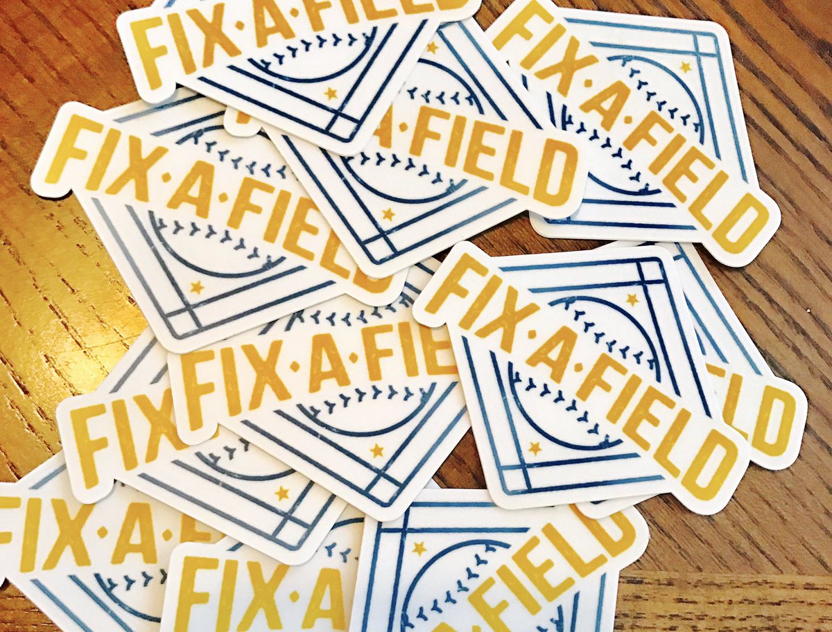 fixafield's tweet photo. We have some awesome stickers that just came in. RT for a chance to win one. Lots to give out!#fixafield ⚾️⚾️⚾️ https://t.co/I7d5coip7f
