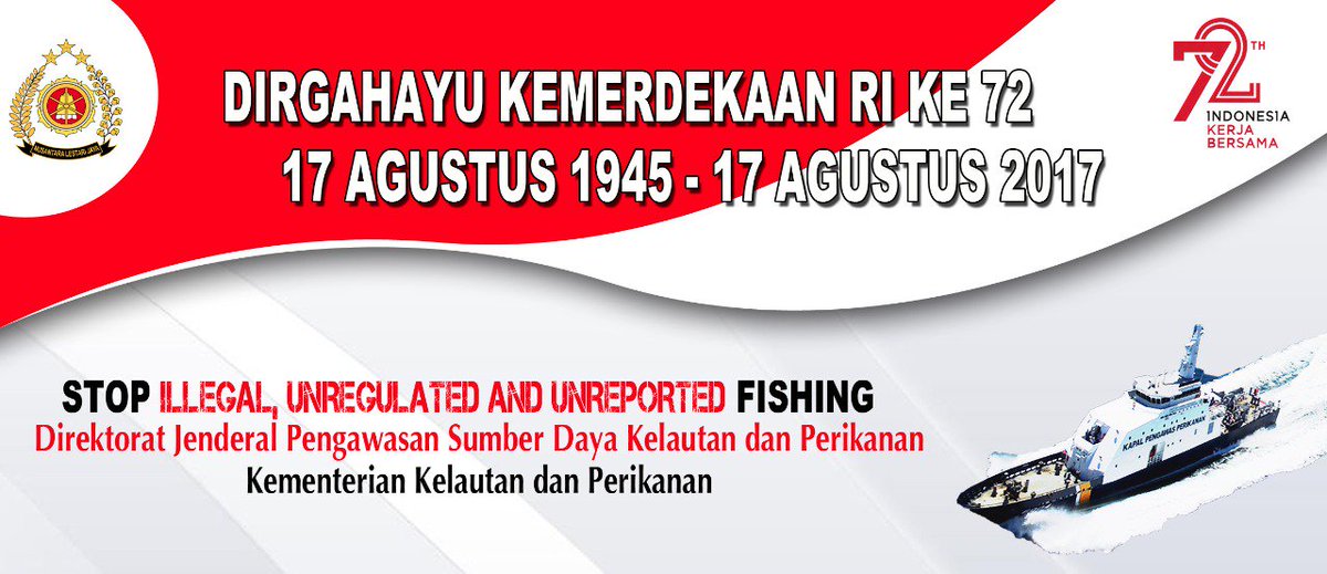 Dirgahayu Kemerdekaan RI ke 72
#kerjabersama #72tahun #17agustus #stopiuuf <a href="/kkpgoid/">KKP RI</a>