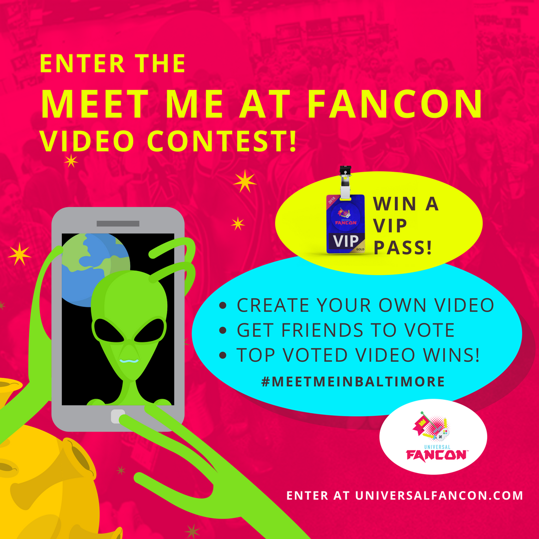 GeekGirlCon's tweet photo. Excited for @UniversalFanCon? Want to win VIP passes, hotel room, and more? Check out #MeetMeInBaltimore! https://t.co/tNTu8fizG8 https://t.co/yQQBD2WSe1