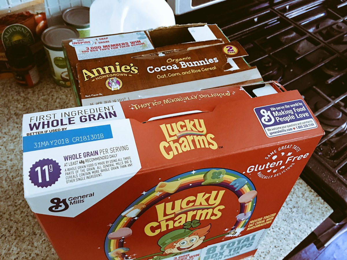 popcicle's tweet photo. Challenge: finish the cereal before daughter cuts the box tops #InspireContest #topandbottom https://t.co/EyZYG416xM