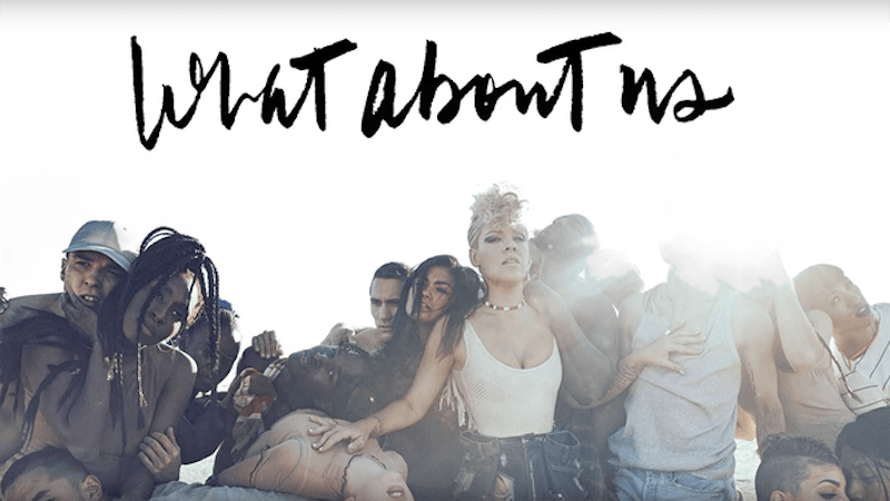 UnPuntoMusical's tweet photo. Pink – What About Us https://t.co/vx4a2yBN9Q https://t.co/3zYjVVP98V