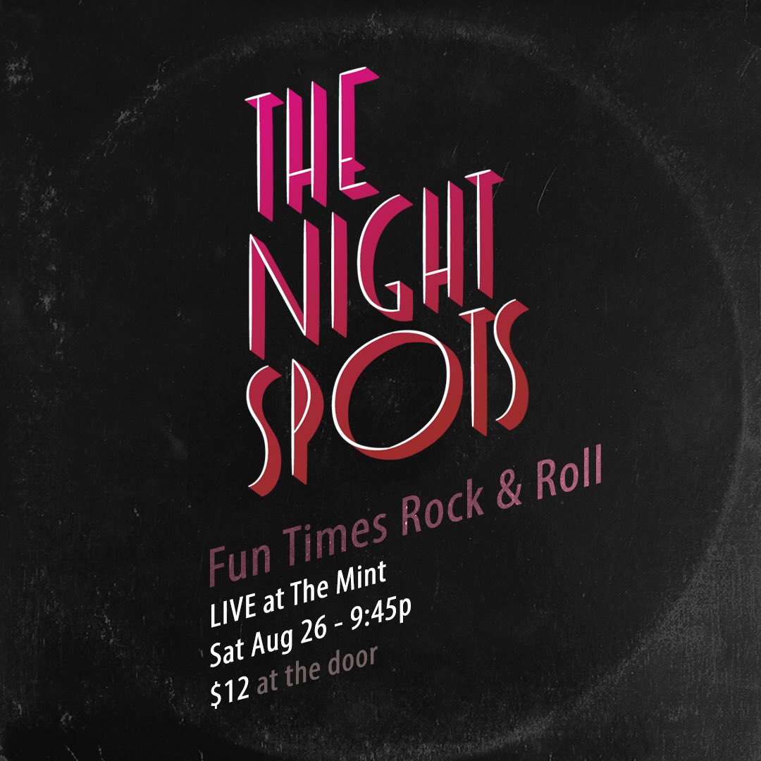 DevinLawrence's tweet image. Woohoo! Can't wait to play my first show with @TheNightSpots8 next Saturday 8/26 at @TheMintLa ! Cold brews and hot jams. See you all there!