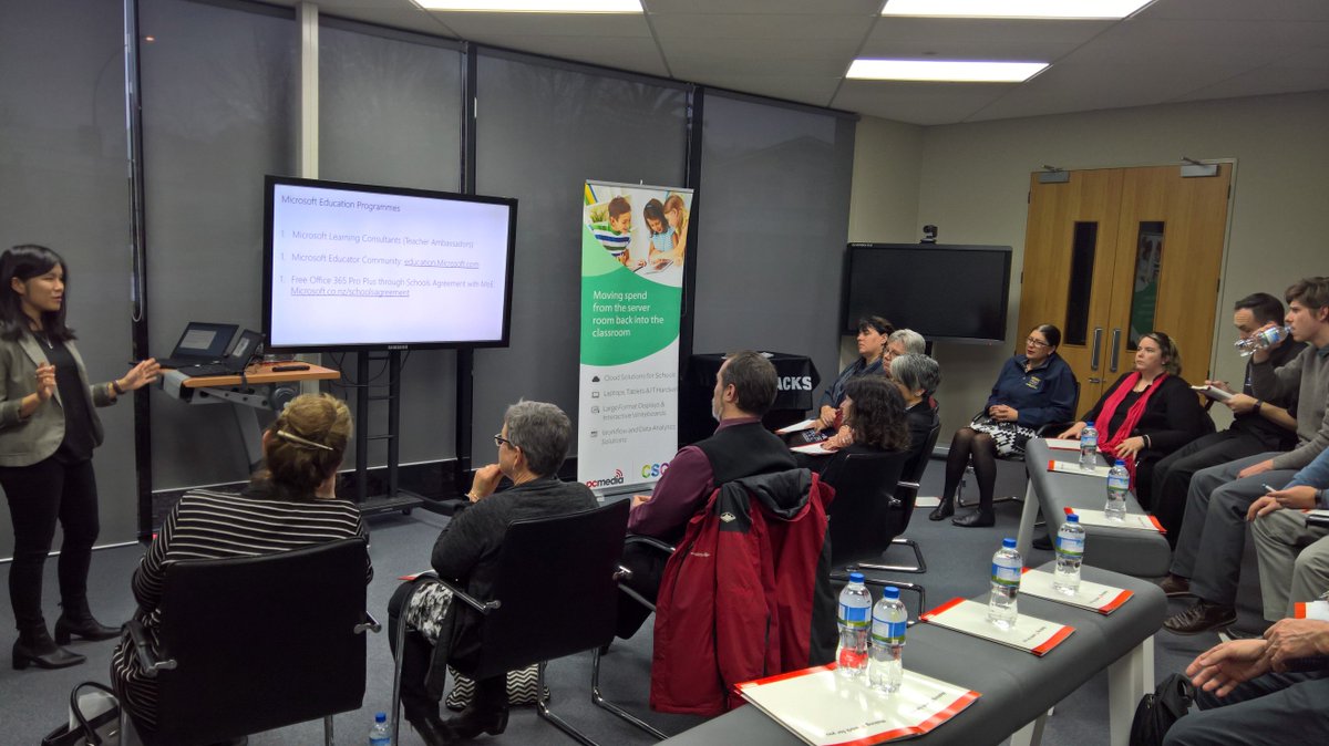 Anna from @MSNZEducation presenting to a CSG Schools Cloud Event in Rotorua <a href="/nzannet/">Anne Taylor</a> <a href="/Blumineguy/">Peter Sutton</a>