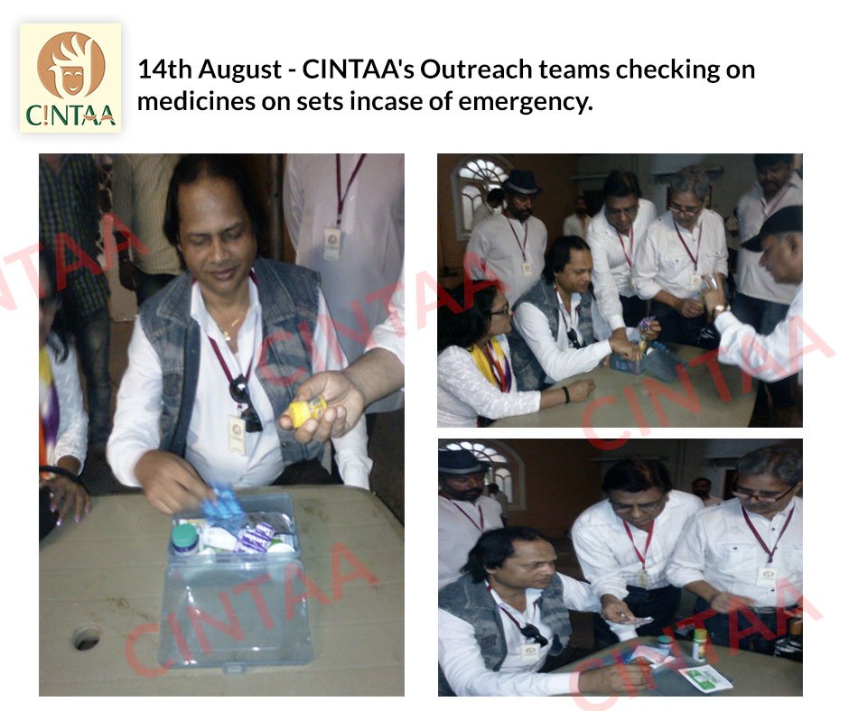 CINTAA_Official (@cintaaofficial) on Twitter photo 14th August, <a href="/CintaaOfficial/">CINTAA_Official</a> Outreach teams checking on medicines on sets in case of emergency <a href="/sushant_says/">सुशांत सिंह sushant singh سشانت سنگھ</a> <a href="/DJariwalla/">Darshan Jariwalla</a> <a href="/amitbehl1/">amit behl</a> 14th August, <a href="/CintaaOfficial/">CINTAA_Official</a> Outreach teams checking on medicines on sets in case of emergency <a href="/sushant_says/">सुशांत सिंह sushant singh سشانت سنگھ</a> <a href="/DJariwalla/">Darshan Jariwalla</a> <a href="/amitbehl1/">amit behl</a>