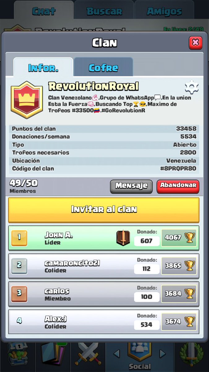 RevolutionRoyaI's tweet photo. Seguimos Buscando nuevos miembros para Nuestro equipo competitivo y para ladder +2800🏆
                           #GoRevolutionR https://t.co/JLybcoRXQQ