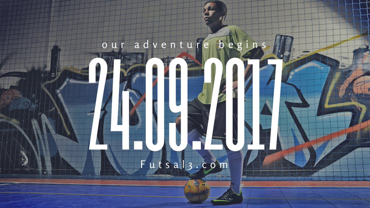 The big kick off.  Are you ready?
Let the adventure begin. #futsal3