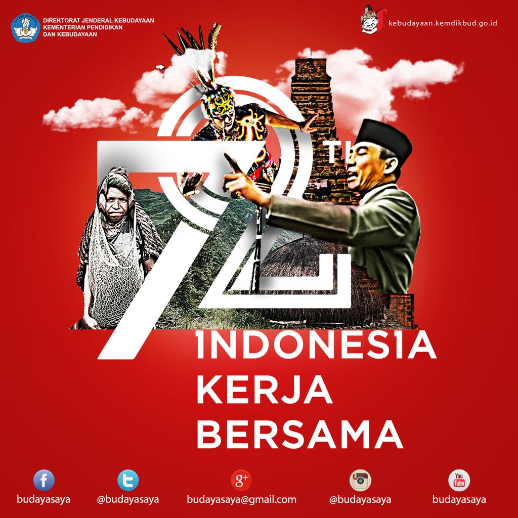 kemenbud's tweet photo. Selamat Hari Proklamasi Kemerdekaan Republik Indonesia ke 72! https://t.co/9Et5k5q4jl
