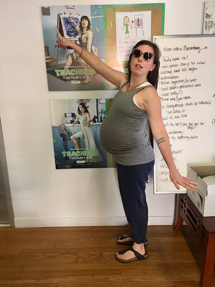 We're on baby watch! Ms. Cannon a.k.a Caitlin Barlow is due in two weeks!  #badassbitch #TheFutureisFemale