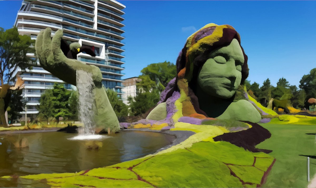 netputing's tweet photo. #MosaiCanada Drawing style rendition from a photo taken this saturday https://t.co/gMKsPGNkZQ