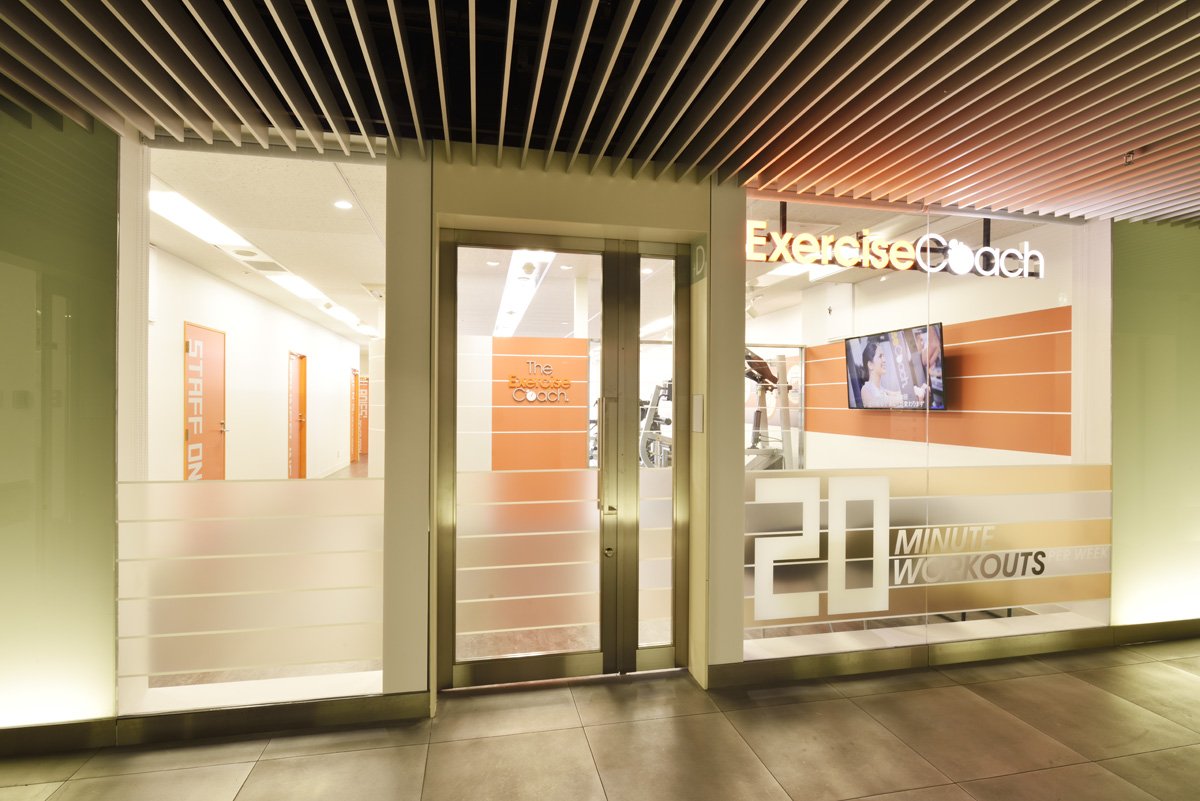 Check out our first #connectedfitness studio in Japan overlooking Shinsaibashi #exercisecoach #exerbotics #strengthchangeseverything