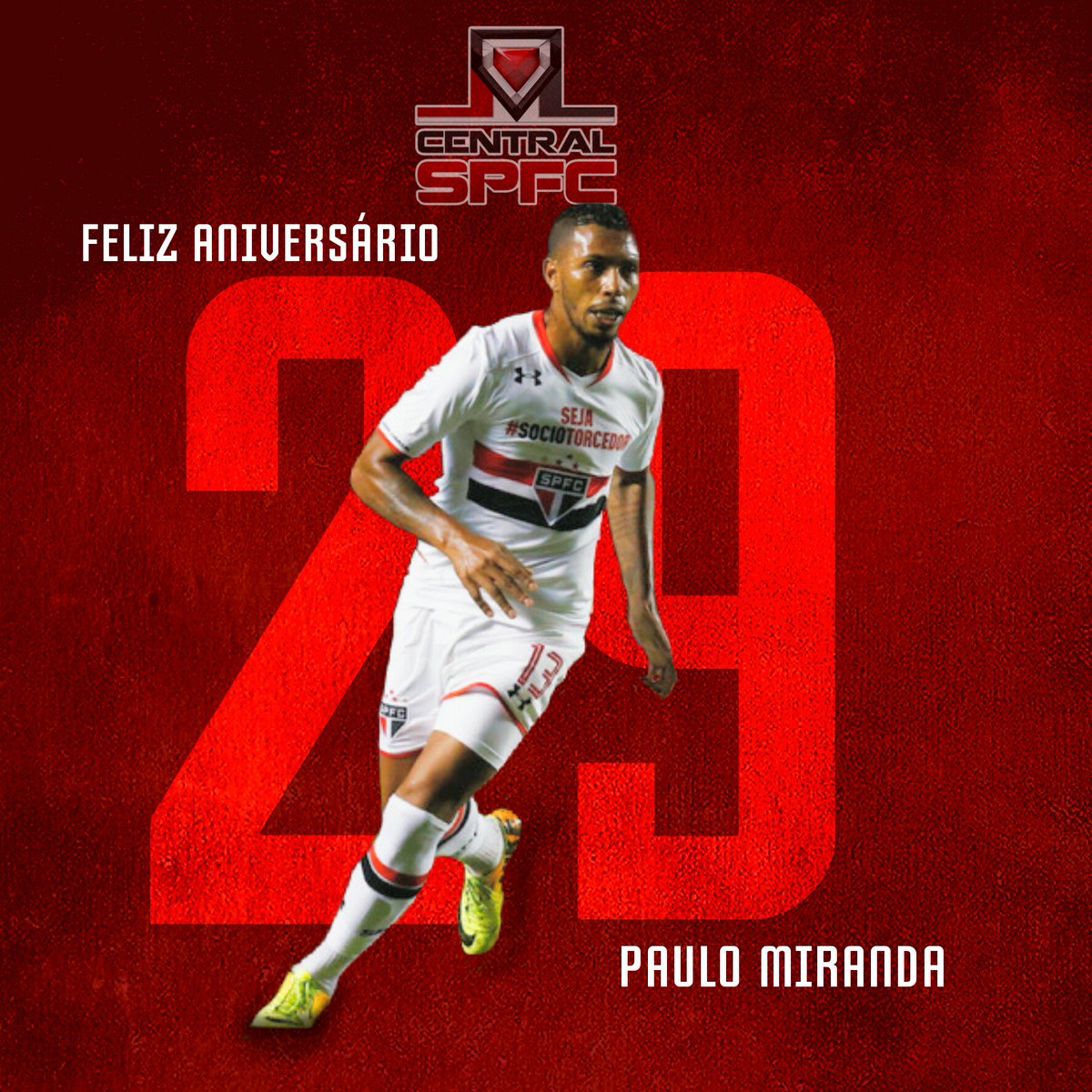 centraIsaopaulo's tweet photo. Hoje, o nosso ex-zagueiro Paulo Miranda, completa 29 anos de idade!
Parabéns, Paulo Miranda! 🔴⚪⚫ https://t.co/wEZr8fHmjO
