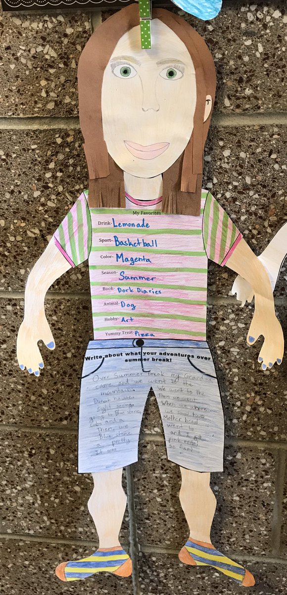 School is back in session &amp; kids' work is decorating the halls