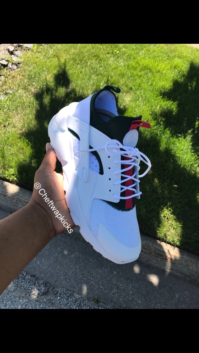 white gucci huaraches