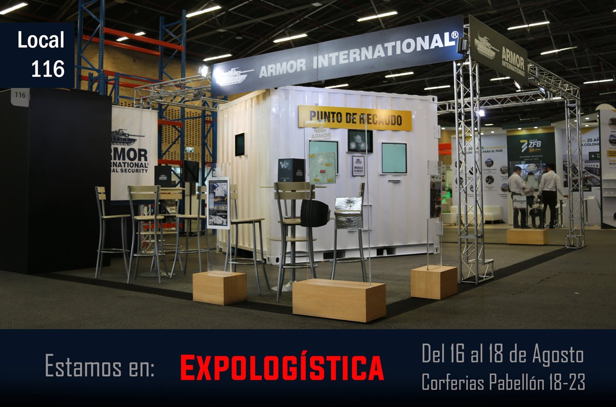 Armor_Int's tweet image. Estamos en #Expologística #Colombia #armor