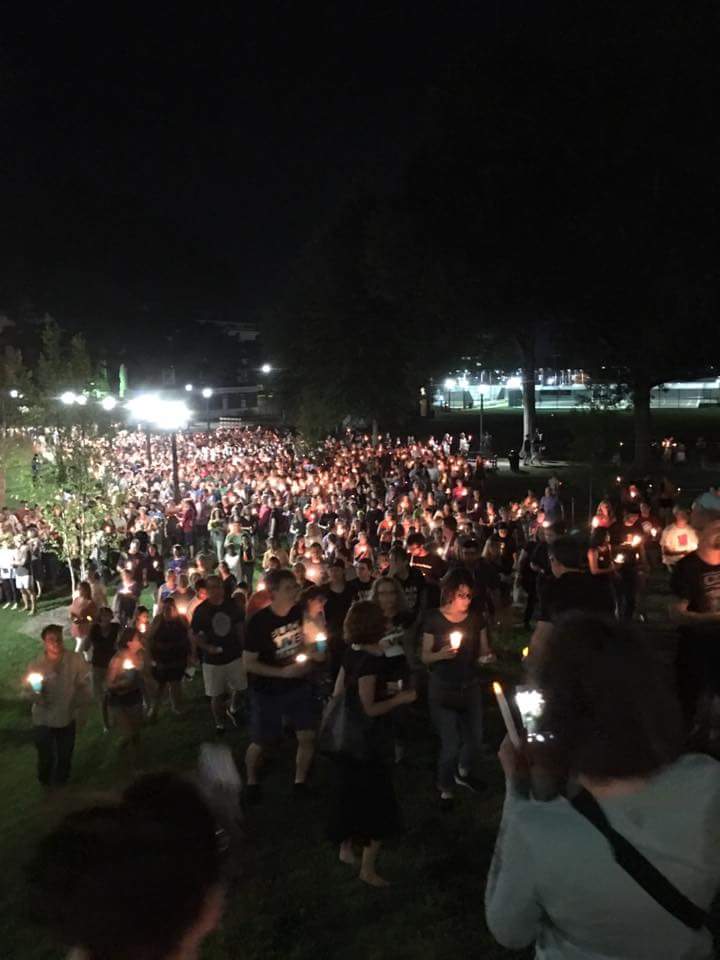 RimweLLC's tweet photo. #Charlottesville taking back the night #resist #NoH8 #NotManySides #NotInOurTown #UVA #VA #DefendCVille #localnews #CVille #BlackLivesMatter https://t.co/xVJ6M1Mec0