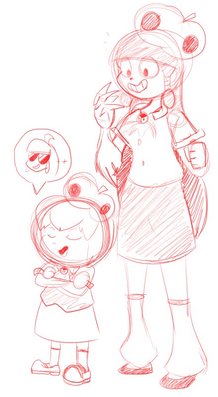 Chorocojo's tweet photo. Raven has a gross arm claw thing. She's an odd kid into weird things and just being strange. She &amp; Morga are besties @AmberHarrisArt #CLCity https://t.co/wJ17eZEjXx