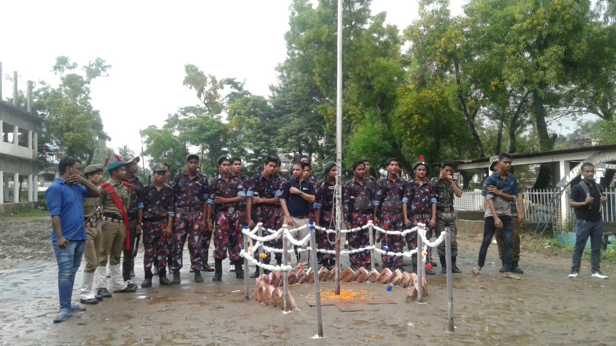 SamadRahman12's tweet image. Ncc cadet of NC college Badarpur assam