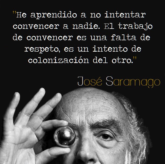 Alexandrarr0407's tweet photo. Frase del maestro Saramago para comenzar el semestre escolar. ¿De qué manera esta se alínea a la educación del siglo XXl? Reflexionemos. https://t.co/OrHhAOAWuQ