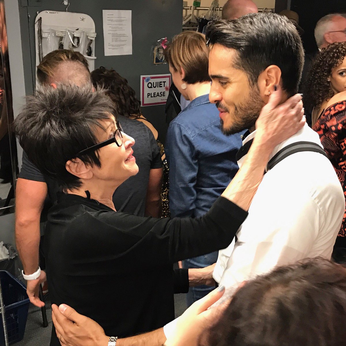 This picture is everything. What a blessing to have @Chita_Rivera in the house tonight. A true legend! 🙌🏽