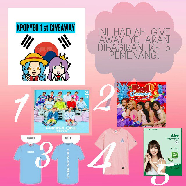 kpopyeo's tweet photo. [ HELP RT INA ONLY ] #KPOPYEO1STGA #GIVEAWAY #WANNAONE #RedVelvet #SEVENTEEN #PRODUCE101 #GFRIEND https://t.co/FDpquyDnCI