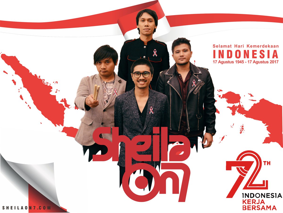 sheilaon7's tweet photo. Dirgahayu 72th INDONESIA KERJA BERSAMA 
(17 Agustus 1945 - 17 Agustus 2017)
#IndependenceDay #NKRI #KerjaBersama #SheilaOn7 #SheilaGank https://t.co/RJ3MXJ8RDm