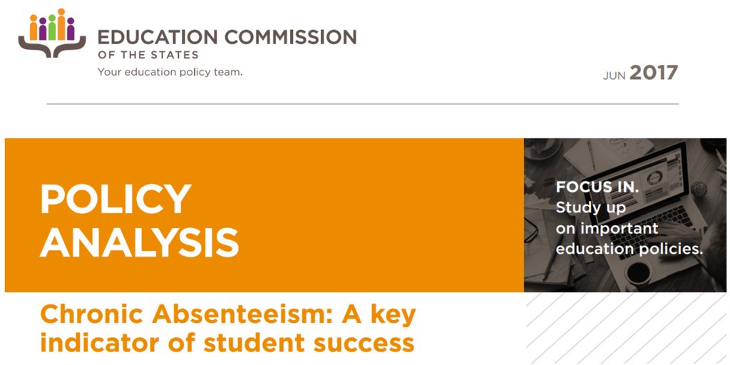 ~1 in 7 U.S. students missed 15 or more days of instruction in 2013-2014. More on understanding
chronic absenteeism: bit.ly/2sX6Nyv