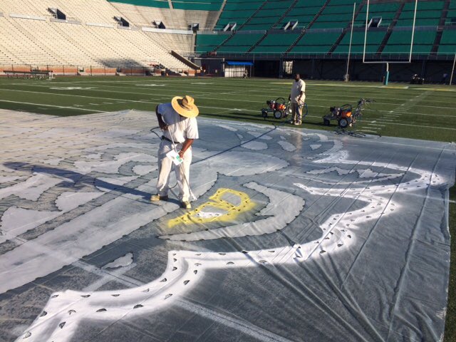 It's starting to look like football season at Legion Field. New look on the field for <a href="/UAB_FB/">UAB Football</a>'s return September 2nd. <a href="/abc3340/">ABC 33/40 News</a> <a href="/spann/">James Spann</a>