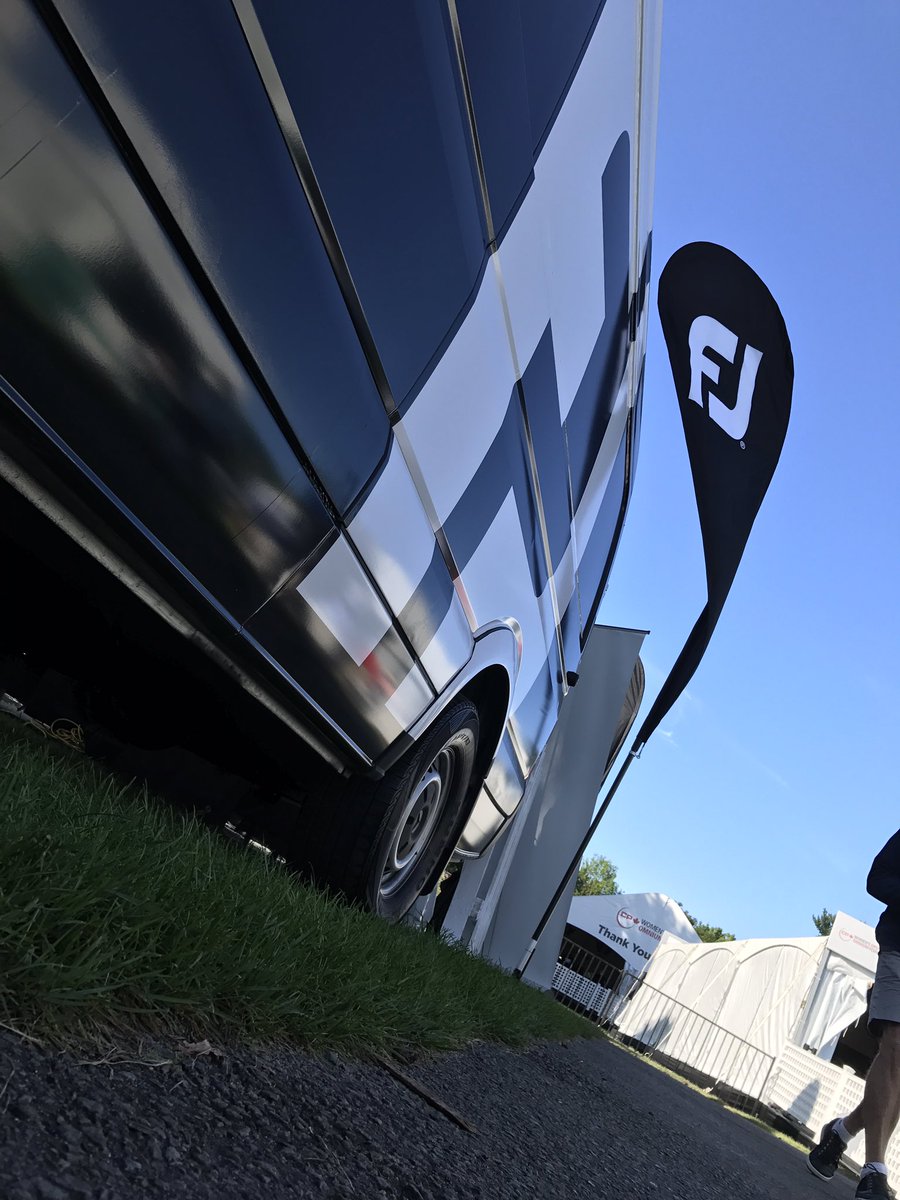 The FJ Performance Shoe Fitting Van is parked in the Spectator Village at @cpwomensopen. Come by to get fit! #1shoeingolf