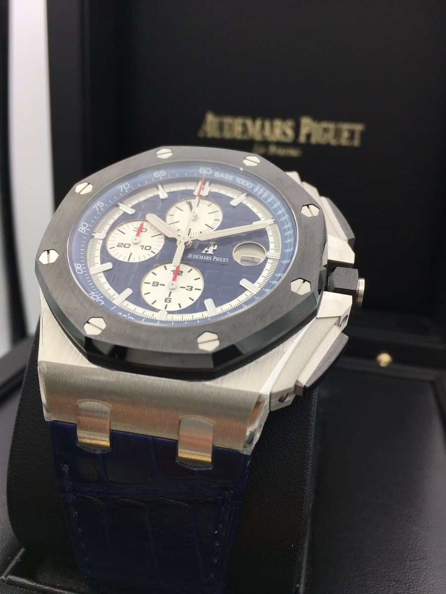 GlobalWatchShop's tweet image. The Audemars Piguet Royal Oak Offshore Chrono in Platinum 26401PO.OO.A018CR.01! globalwatchshop.co.uk/audemars-pigue… Take it home today!