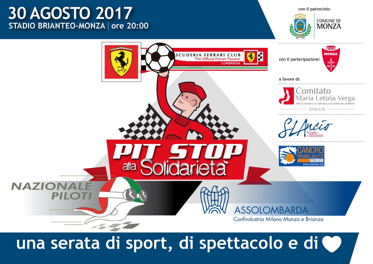 Manca solo una settimana al grande evento!
I biglietti per la partita si posso acquistare nella nostra struttura in Viale Elvezia, 4B