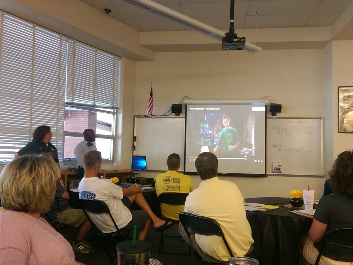 JLR_Teach's tweet photo. @bigbangtheory for #professionaldevelopment makes things go faster :-) @RMHS_Principal https://t.co/xlxrJWd7NB