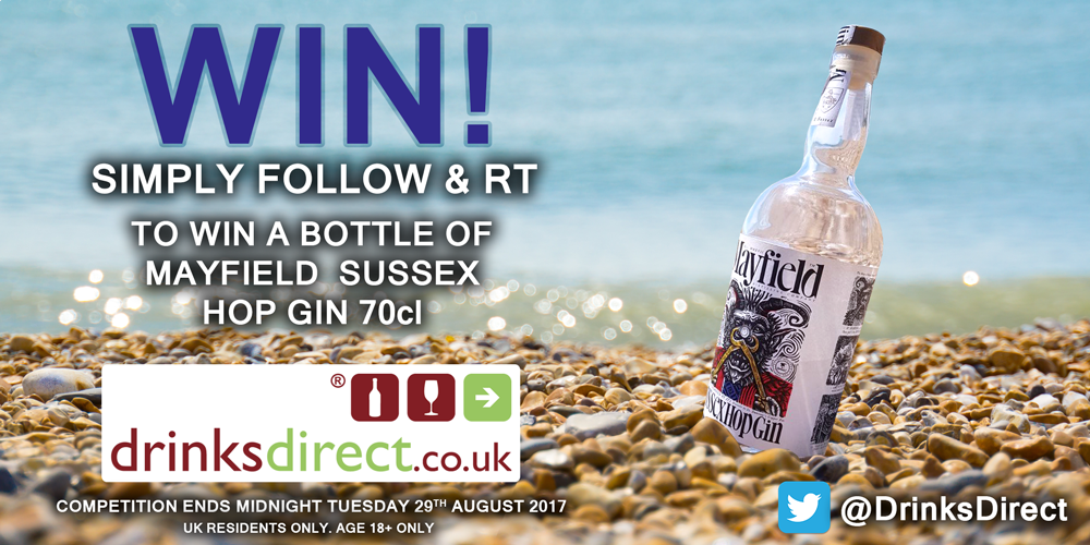 DrinksDirect's tweet photo. #FreebieFriday! All you need to do is #RT &amp; #Follow for a chance to #WIN a #Free bottle of Mayfield Sussex Hop #Gin! Good Luck! #Competition https://t.co/PtJiDl17oV