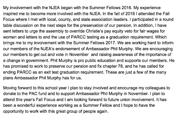 edisonfellows17's tweet photo. Audra Negri is a Summer Fellow from the Edison office Region 11/12.  #njeasummerfellows2017   Here are some of her thought: https://t.co/jGkCpspTGz