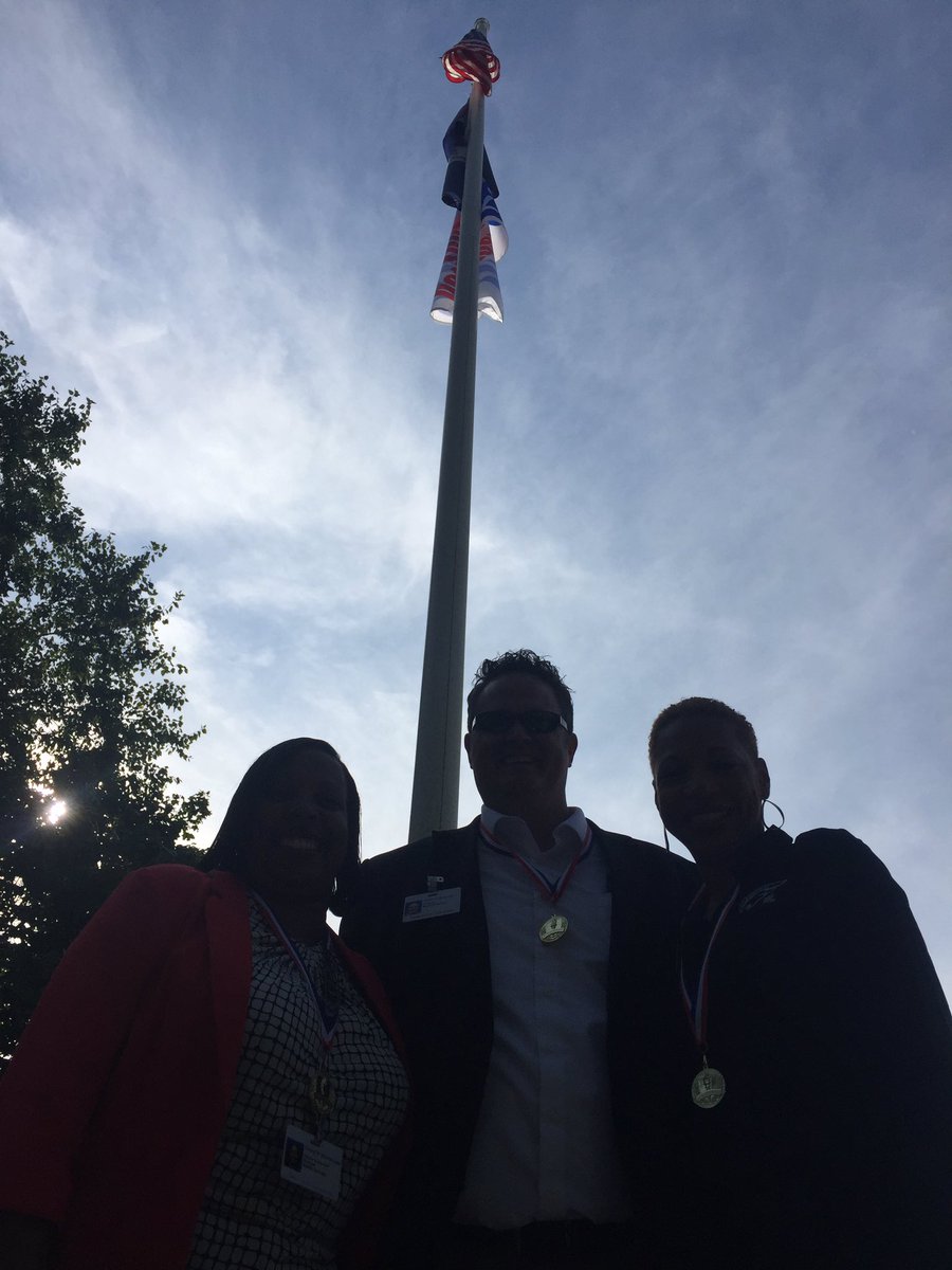 So proud of these 3 <a href="/vbschools/">VBSchools</a> leaders who are celebrating <a href="/Bayside6campus/">Bayside6Campus</a> for earning full accreditation! Go Raiders!