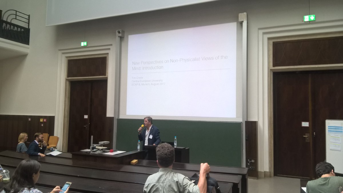 hakkarainenphil's tweet photo. Introduction to a symposium on non-physicalism by @timcrane102 at #ECAP9 . #philosophy #mind https://t.co/2wg7CKS4me